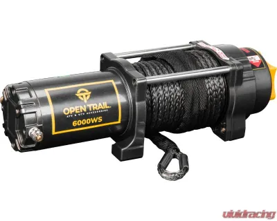 Open Trail 6000Lb Wide Winch Synthetic Rope - 460-0134