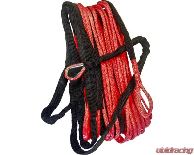 Open Trail 1/4" Diameter x 50 Ft. Red Synthetic Winch Rope - 700-2150