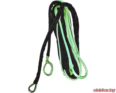 Open Trail 1/4" Diameter x 50 Ft. Green Synthetic Winch Rope - 700-4150