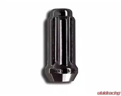 Gorilla Automotive Black 14mm x 1.50 Spline Style Lug Nuts w/ Lock kit - K5TS-14150BGR