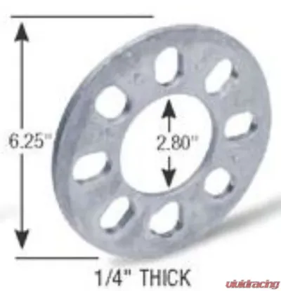 Gorilla Automotive Wheel Spacer Aluminum 4-Hole 1/4-Inch - SP601