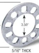 Gorilla Automotive Wheel Spacers Aluminum 5-Hole 5/16-Inch                                     - SP602 - Image 2