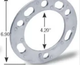 Gorilla Automotive Wheel Spacers Aluminum 5-Hole | 6-Inch 1/4-Inch