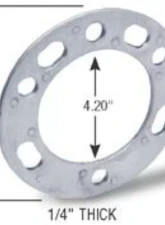 Gorilla Automotive Wheel Spacers Aluminum 5-Hole | 6-Inch 1/4-Inch                                     - SP603 - Image 2
