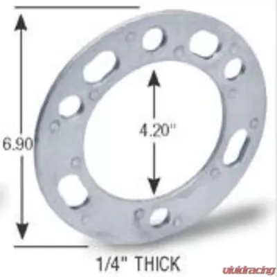 Gorilla Automotive Wheel Spacers Aluminum 5-Hole | 6-Inch 1/4-Inch - SP603