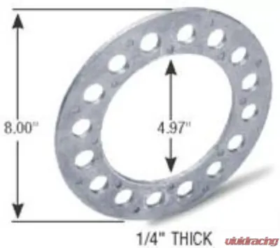 Gorilla Automotive Wheel Spacers Aluminum 8-Hole 1/4-Inch - SP604