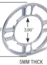 Gorilla Automotive Wheel Spacers Aluminum 5-Hole 5mm                                     - SP605 - Image 2