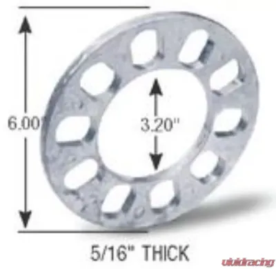 Gorilla Automotive Wheel Spacers Aluminum 5-Hole 5/16-Inch - SP606