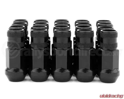 Gorilla Forged Steel Racing Lug Nuts Black Chrome Open Ended 12x1.25 - 45028BC-20