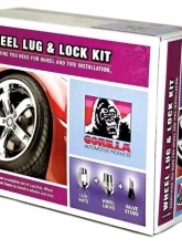Gorilla Automotive Wheel Locks 12mm x 1.50  Acorn Black Chrome                                     - 71633NBC - Image 2
