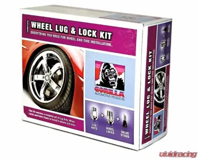 Gorilla Automotive Wheel Locks 12mm x 1.50  Acorn Black Chrome - 71633NBC