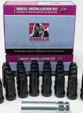 Gorilla Automotive Wheel Locks 12mm x 1.50  Acorn Black Chrome                                     - 71633NBC - Image 3