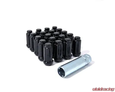 Gorilla 5-Lug Wheels 1/2"-20 Thread Spline Black Lug Nuts - K5CS-00012BGR