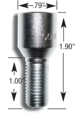 Gorilla Automotive Hex SocketCone Bolt Lock 14-1.50 Chrome Clam                                     - 24641 - Image 2