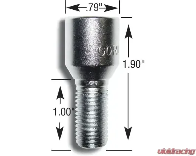 Gorilla Automotive Hex SocketCone Bolt Lock 14-1.50 Chrome Clam - 24641