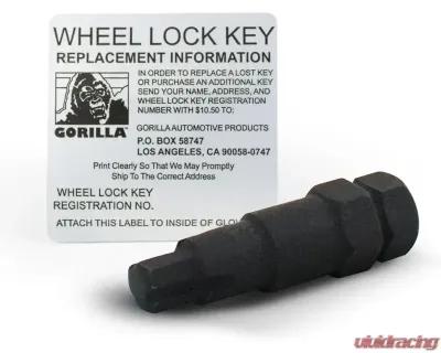 Gorilla Automotive Hex SocketCone Bolt Lock 14-1.50 Chrome Clam - 24641