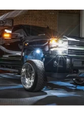 Morimoto XB LED Headlights Pair Chrome Chevrolet Silverado HD 2015-2019                                     - LF541.C - Image 2