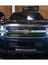 Morimoto XB LED Headlights Pair Chrome Chevrolet Silverado HD 2015-2019                                     - LF541.C - Image 4