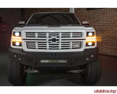 Morimoto XB LED Headlight Front Trim Pieces Unfinished Chevrolet Silverado 1500 2014-2015 - LF543.B