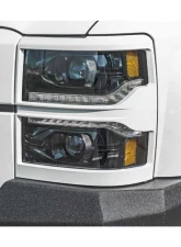 Morimoto XB LED Headlight Front Trim Pieces Unfinished Chevrolet Silverado 1500 2014-2015                                     - LF543.B - Image 3