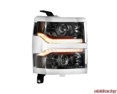 Morimoto XB LED Headlight Front Trim Pieces Unfinished Chevrolet Silverado 1500 2014-2015 - LF543.B