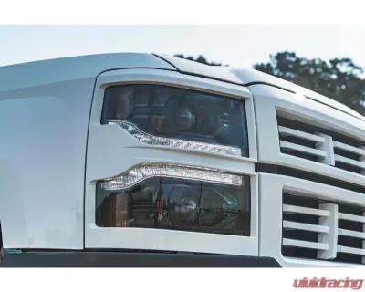 Morimoto XB LED Headlight Front Trim Pieces Chrome Chevrolet Silverado 1500 2014-2015 - LF543.C