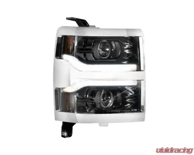 Morimoto XB LED Headlight Front Trim Pieces Chrome Chevrolet Silverado 1500 2014-2015 - LF543.C