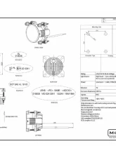 Morimoto Sealed Beam Sealed3 (90mm / Low Beam)                                     - LF800 - Image 2