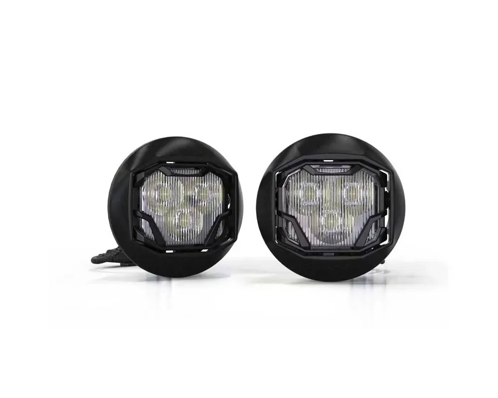 Morimoto 4Banger Fog Light Kit HXB White SAE Wide Beam GMC Sierra 2014-2015 - 4B-FOG-GM-1102
