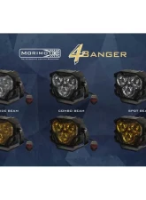 Morimoto 4Banger Fog Light Kit NCS Yellow SAE Wide Beam Chevrolet Colorado | GMC Canyon 2015+                                     - 4B-FOG-GM-1077 - Image 7