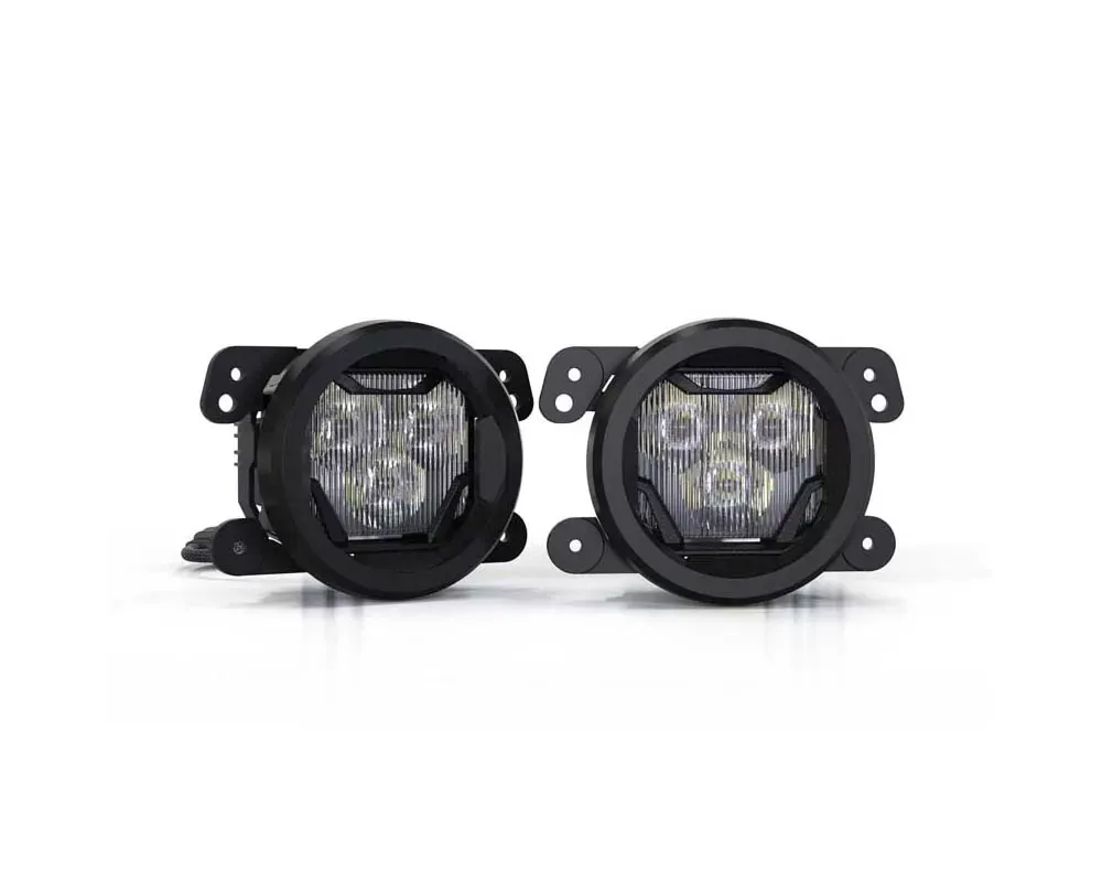 Morimoto 4Banger Fog Light Kit HXB Yellow Spot Beam Jeep Wrangler JK 2007-2017 - 4B-FOG-M-1031