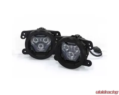 Morimoto 4Banger Fog Light Kit NCS White Combo Beam Jeep Wrangler JK 2007-2017 - 4B-FOG-M-1026
