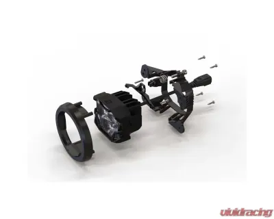 Morimoto 4Banger Fog Light Kit NCS White Combo Beam Jeep Wrangler JK 2007-2017 - 4B-FOG-M-1026