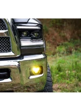 Morimoto 4Banger Fog Light Kit 10-18 Ram HD HXB Yellow SAE Wide Beam Ram HD 2010-2018                                     - 4B-FOG-RH-1023 - Image 9