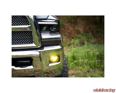 Morimoto 4Banger Fog Light Kit 10-18 Ram HD HXB Yellow SAE Wide Beam Ram HD 2010-2018 - 4B-FOG-RH-1023