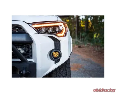 Morimoto 4Banger Fog Light Kit NCS Yellow SAE Wide Beam Toyota 4Runner 2010-2021 - 4B-FOG-T-1017