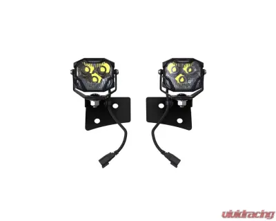 Morimoto 4Banger A-Pillar Kit NCS White Combo Beam Jeep Wrangler JK 2007-2017 - 4B-PLR-KIT-1134