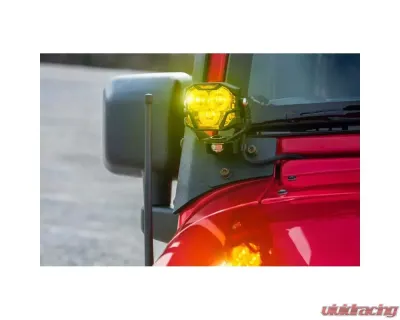 Morimoto 4Banger A-Pillar Kit NCS White Combo Beam Jeep Wrangler JK 2007-2017 - 4B-PLR-KIT-1134