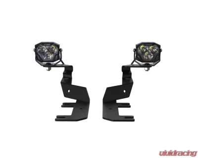 Morimoto 4Banger A-Pillar Kit HXB Yellow Spot Beam Ford Super Duty 2017+ - 4B-PLR-KIT-1199