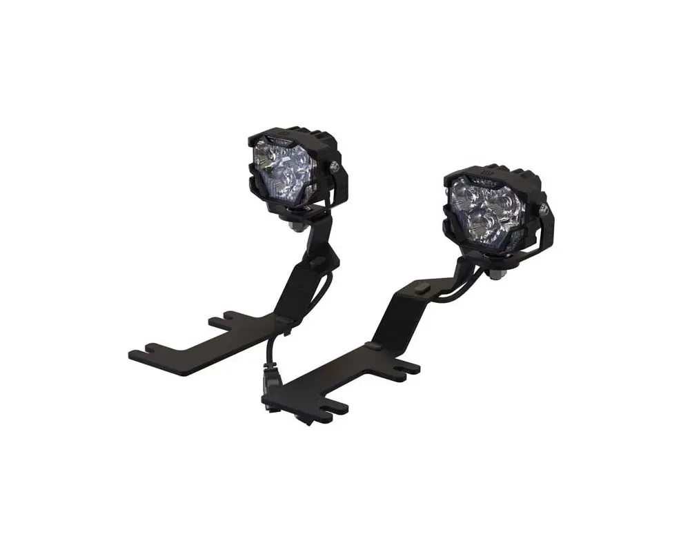 Morimoto 4Banger A-Pillar Kit 1500 HXB White SAE Wide Beam Chevrolet Silverado 2014-2018 - 4B-PLR-KIT-1258