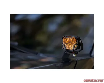 Morimoto 4Banger A-Pillar Kit HXB Yellow Combo Beam GMC Sierra 1500 2014-2018 - 4B-PLR-KIT-1093