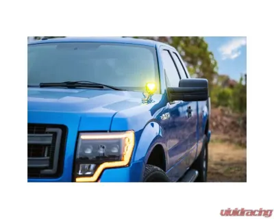 Morimoto 4Banger A-Pillar Kit HXB White Combo Beam Ford Raptor 2009-2014 - 4B-PLR-KIT-1242