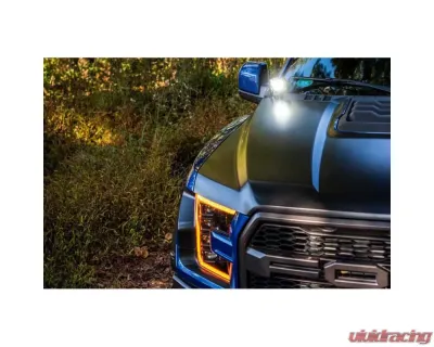 Morimoto 4Banger A-Pillar Kit NCS White Combo Beam Ford Raptor 2015-2020 - 4B-PLR-KIT-1182