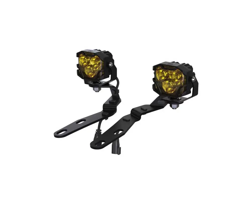 Morimoto 4Banger A-Pillar Kit NCS Yellow SAE Wide Beam Toyota Tacoma 2016-2022 - 4B-PLR-KIT-1053