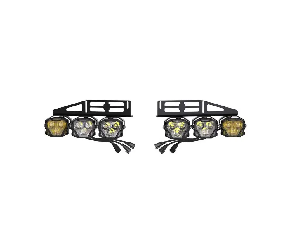 Morimoto 4Banger Fog Light Kit NCS Yellow Wide / Combo / Spot Ford Raptor 2015-2020 - 4B-FOG-RAP-1008