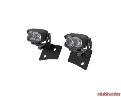 Morimoto 2Banger HXB White Flood Beam Ditch Light Kit Jeep Wrangler JK 2007-2018 - 2B-PLR-KIT-1392