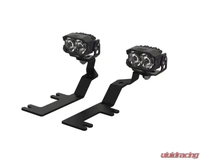 Morimoto 2Banger HXB White Flood Beam Ditch Light Kit Chevrolet Silverado 1500 2014-2018 - 2B-PLR-KIT-1352