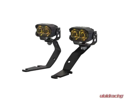 Morimoto 2Banger HXB White Flood Beam Ditch Light Kit Toyota Tundra 2014-2021 - 2B-PLR-KIT-1356