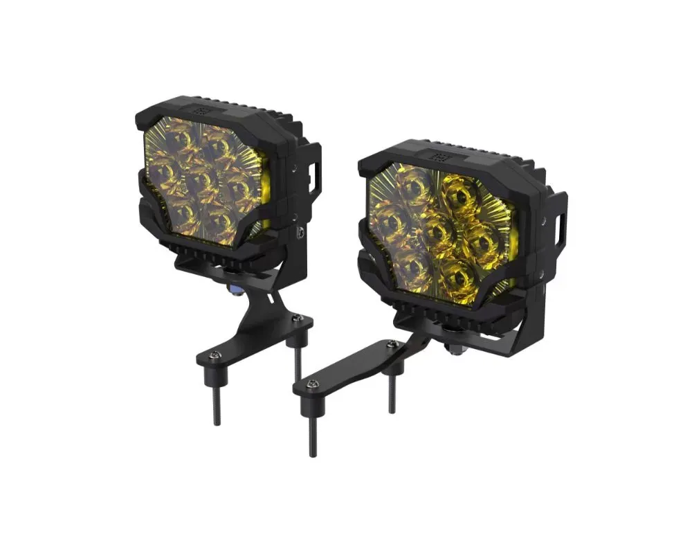 Morimoto BigBanger HXB Yellow Combo Beam Ditch Light Kit Jeep Gladiator JT 2020+ - BB-PLR-KIT-1165