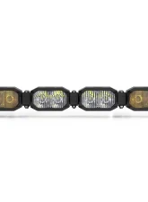 Morimoto Single-Row BangerBar White/Yellow 4 Pod / 16" HXB Power LED Light Bar                                     - BAR-1ROW-006 - Image 2